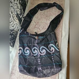 Hand Stitched Crossbody with Zipper